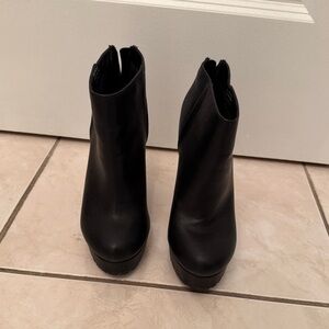 Spring Black Ankle Boots